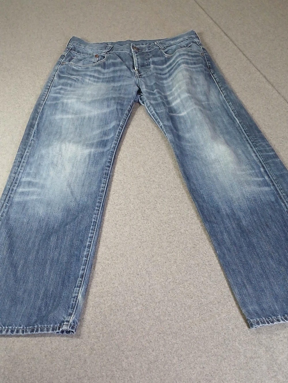 G-Star Men's Relaxed Faded Blue Jeans 33 x 29.5